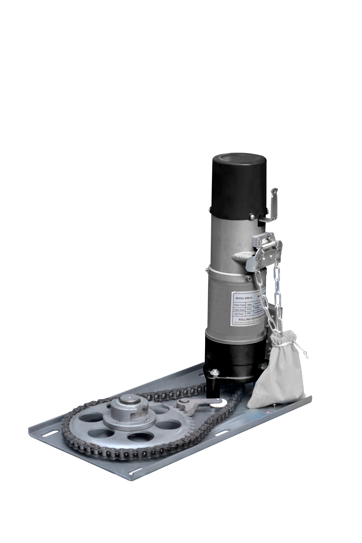 Black and silver motor edited-colour visual reference, not a confirmed production finish