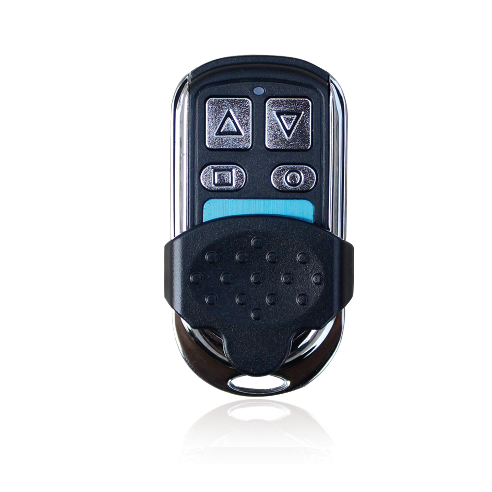 Supplied black and chrome control with visible slide cover, reference R3